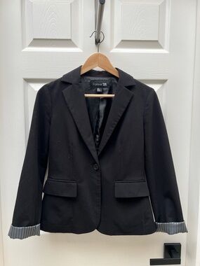 Forever 21 Black Women's Single-Button Blazer